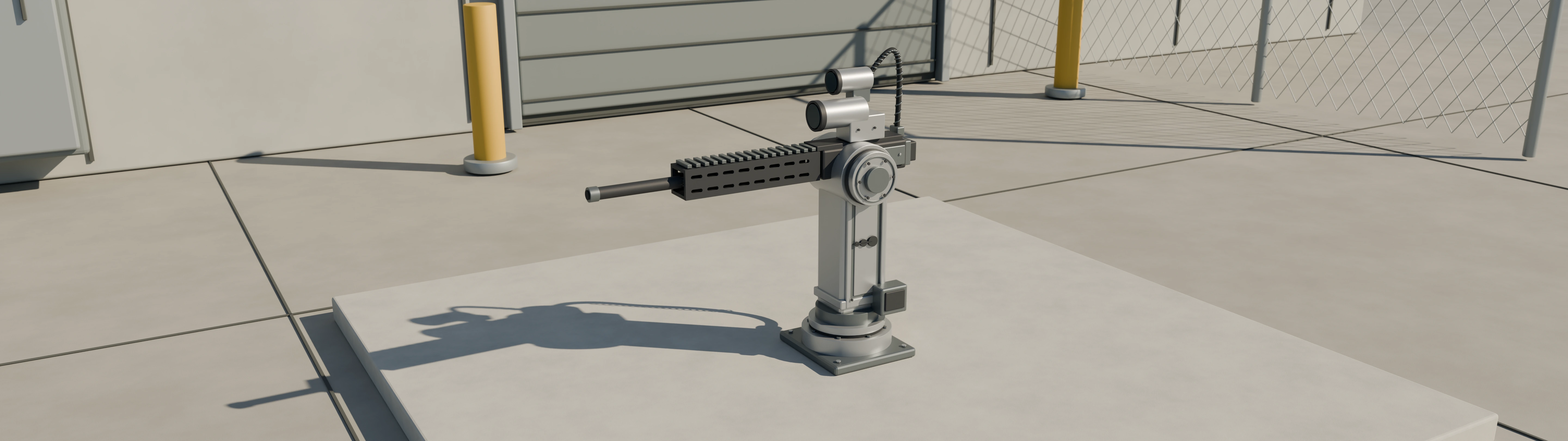 Lafayette turret — on location